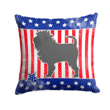 Load image into Gallery viewer, USA Patriotic Affenpinscher Throw Pillow - 14x14 Decorative Pillow – Art for Your Home &amp; Patio BB3348PW1414