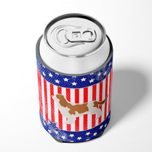 Load image into Gallery viewer, USA Patriotic Cavalier King Charles Spaniel Can or Bottle Hugger BB3349CC