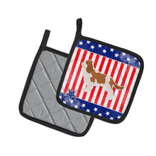 Load image into Gallery viewer, USA Patriotic Cavalier King Charles Spaniel Pot Holders - Set of 2 - Heat-Resistant Kitchen Essentials BB3349PTHD