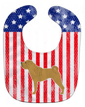 Load image into Gallery viewer, USA Patriotic Shar Pei Baby Bib BB3352BIB