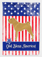 Load image into Gallery viewer, USA Patriotic Shar Pei Flag Canvas House Size BB3352CHF