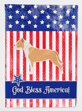 Load image into Gallery viewer, USA Patriotic Staffordshire Bull Terrier Flag Canvas House Size BB3354CHF