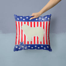 Load image into Gallery viewer, USA Patriotic Komondor Throw Pillow - 14x14 Decorative Pillow – Art for Your Home &amp; Patio BB3355PW1414