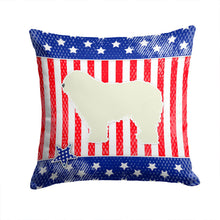 Load image into Gallery viewer, USA Patriotic Komondor Throw Pillow - 14x14 Decorative Pillow – Art for Your Home &amp; Patio BB3355PW1414