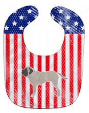 Load image into Gallery viewer, USA Patriotic English Mastiff Baby Bib BB3356BIB