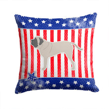 Load image into Gallery viewer, USA Patriotic English Mastiff Throw Pillow - 14x14 Decorative Pillow – Art for Your Home &amp; Patio BB3356PW1414