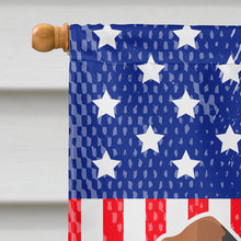 Load image into Gallery viewer, USA Patriotic Airedale Terrier Flag Canvas House Size BB3357CHF