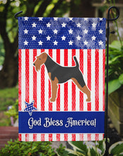 Load image into Gallery viewer, USA Patriotic Airedale Terrier Garden Flag - Outdoor Decorative Yard Flag BB3357GF