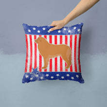 Load image into Gallery viewer, USA Patriotic Leonberger Throw Pillow - 14x14 Decorative Pillow – Art for Your Home &amp; Patio BB3358PW1414