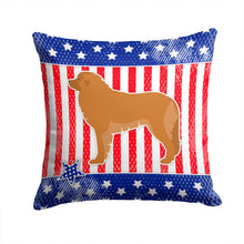 Load image into Gallery viewer, USA Patriotic Leonberger Throw Pillow - 14x14 Decorative Pillow – Art for Your Home &amp; Patio BB3358PW1414