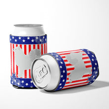 Load image into Gallery viewer, USA Patriotic Samoyed Can or Bottle Hugger BB3359CC