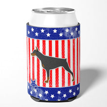 Load image into Gallery viewer, USA Patriotic Doberman Pinscher Can or Bottle Hugger BB3360CC