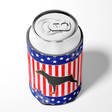 Load image into Gallery viewer, USA Patriotic Doberman Pinscher Can or Bottle Hugger BB3360CC
