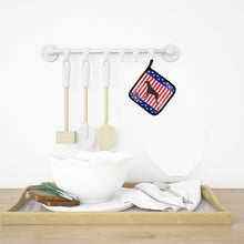 Load image into Gallery viewer, USA Patriotic Doberman Pinscher Pot Holders - Set of 2 - Heat-Resistant Kitchen Essentials BB3360PTHD