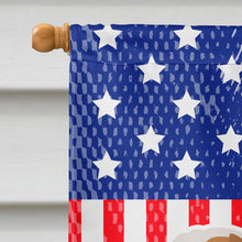 Load image into Gallery viewer, USA Patriotic English Bulldog Flag Canvas House Size BB3362CHF