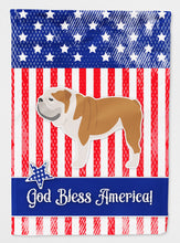 Load image into Gallery viewer, USA Patriotic English Bulldog Flag Canvas House Size BB3362CHF