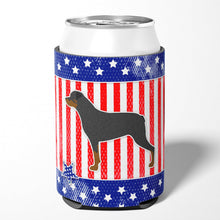 Load image into Gallery viewer, USA Patriotic Rottweiler Can or Bottle Hugger BB3366CC
