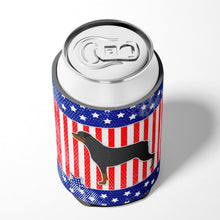 Load image into Gallery viewer, USA Patriotic Rottweiler Can or Bottle Hugger BB3366CC