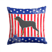 Load image into Gallery viewer, USA Patriotic Rottweiler Throw Pillow - 14x14 Decorative Pillow – Art for Your Home &amp; Patio BB3366PW1414