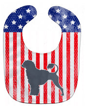 Load image into Gallery viewer, USA Patriotic Portuguese Water Dog Baby Bib BB3368BIB