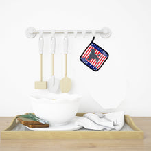 Load image into Gallery viewer, USA Patriotic Portuguese Water Dog Pot Holders - Set of 2 - Heat-Resistant Kitchen Essentials BB3368PTHD