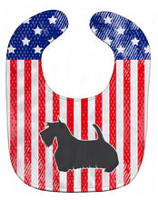 Load image into Gallery viewer, USA Patriotic Scottish Terrier Baby Bib BB3369BIB