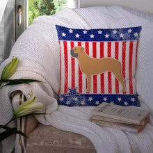 Load image into Gallery viewer, USA Patriotic Bullmastiff Throw Pillow - 14x14 Decorative Pillow – Art for Your Home &amp; Patio BB3371PW1414