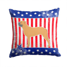 Load image into Gallery viewer, USA Patriotic Bullmastiff Throw Pillow - 14x14 Decorative Pillow – Art for Your Home &amp; Patio BB3371PW1414