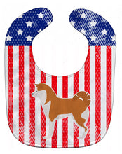 Load image into Gallery viewer, USA Patriotic Akita Baby Bib BB3372BIB