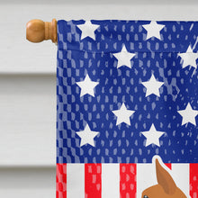 Load image into Gallery viewer, USA Patriotic Basenji Flag Canvas House Size BB3374CHF