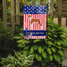 Load image into Gallery viewer, USA Patriotic Basenji Garden Flag - Outdoor Decorative Yard Flag BB3374GF