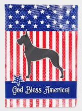 Load image into Gallery viewer, USA Patriotic Great Dane Flag Canvas House Size BB3375CHF