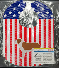 Load image into Gallery viewer, USA Patriotic Saint Bernard Baby Bib BB3376BIB