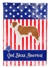 Load image into Gallery viewer, USA Patriotic Saint Bernard Garden Flag - Outdoor Decorative Yard Flag BB3376GF