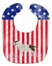 Load image into Gallery viewer, USA Patriotic Bull Terrier Baby Bib BB3378BIB