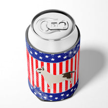 Load image into Gallery viewer, USA Patriotic Bull Terrier Can or Bottle Hugger BB3378CC