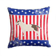 Load image into Gallery viewer, USA Patriotic Bull Terrier Throw Pillow - 14x14 Decorative Pillow – Art for Your Home &amp; Patio BB3378PW1414