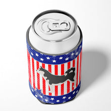 Load image into Gallery viewer, USA Patriotic Siberian Husky Can or Bottle Hugger BB3380CC