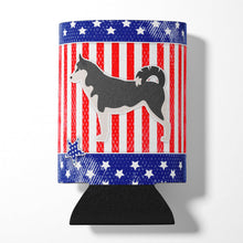 Load image into Gallery viewer, USA Patriotic Siberian Husky Can or Bottle Hugger BB3380CC