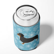 Load image into Gallery viewer, Winter Snowflake Dachshund Can or Bottle Hugger BB3482CC