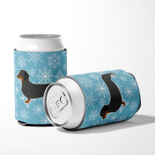 Load image into Gallery viewer, Winter Snowflake Dachshund Can or Bottle Hugger BB3482CC