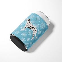 Load image into Gallery viewer, Winter Snowflake Dalmatian Can or Bottle Hugger BB3483CC