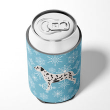 Load image into Gallery viewer, Winter Snowflake Dalmatian Can or Bottle Hugger BB3483CC