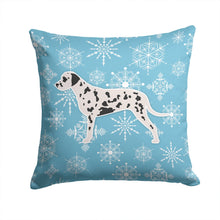Load image into Gallery viewer, Winter Snowflake Dalmatian Throw Pillow - 14x14 Decorative Pillow – Art for Your Home &amp; Patio BB3483PW1414