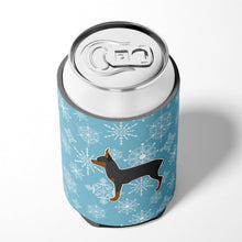 Load image into Gallery viewer, Winter Snowflake Toy Fox Terrier Can or Bottle Hugger BB3487CC