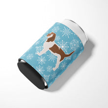 Load image into Gallery viewer, Winter Snowflake Grand Basset Griffon Vendeen Can or Bottle Hugger BB3490CC