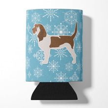 Load image into Gallery viewer, Winter Snowflake Grand Basset Griffon Vendeen Can or Bottle Hugger BB3490CC
