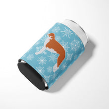 Load image into Gallery viewer, Winter Snowflake Borzoi Russian Greyhound Can or Bottle Hugger BB3499CC