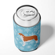 Load image into Gallery viewer, Winter Snowflake Borzoi Russian Greyhound Can or Bottle Hugger BB3499CC