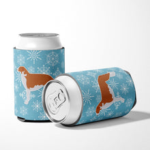 Load image into Gallery viewer, Winter Snowflake Borzoi Russian Greyhound Can or Bottle Hugger BB3499CC